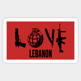 Lebanon Love, Lebanese Fighter, Lebanon Power, Lebanese Sticker